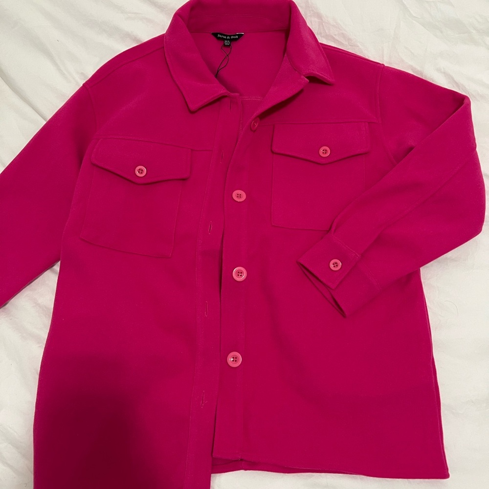 VICI Strut & Blot MARIELLA POCKETED JACKET - HOT PINK